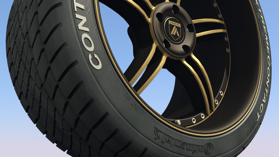 Asanti B1 wheel w. Conti ExtremeContact tyre preview image 4